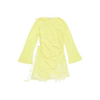 Acne Studios Floral lace Detail Mini Dress