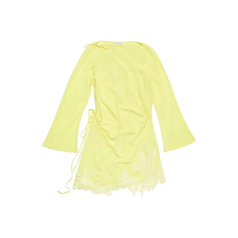 Acne Studios Floral lace Detail Mini Dress-0