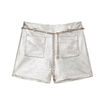 Maje Casual Shorts Women's Silver
