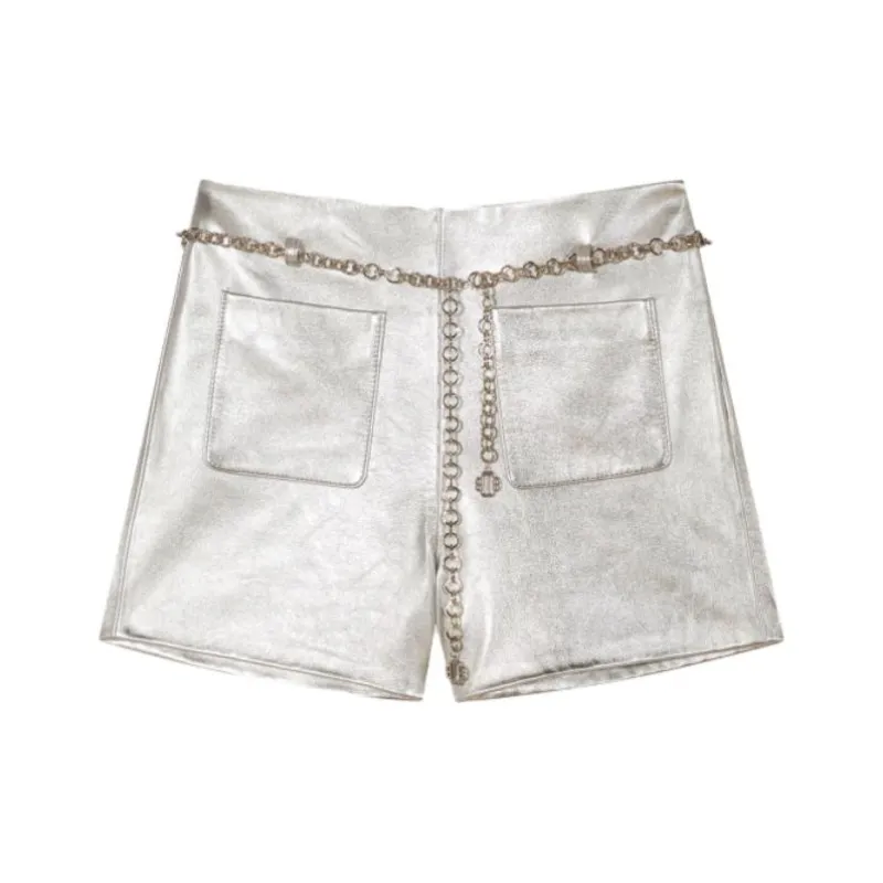 Maje Casual Shorts Women's Silver-0