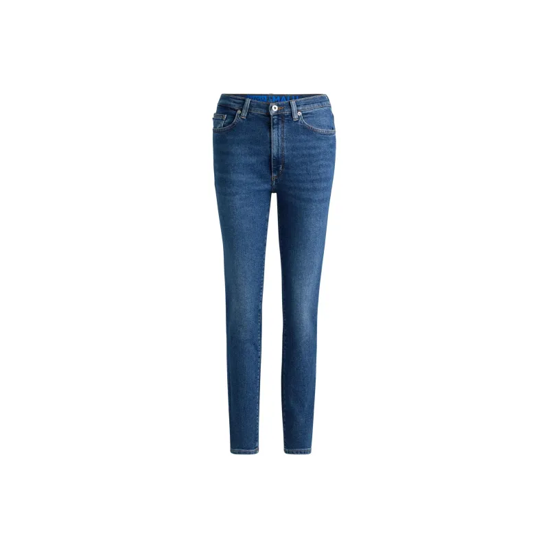 HUGO BOSS Skinny-Fit Jeans In Medium-Blue Stretch Denim Jeans Women's Blue-0