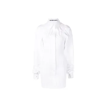 Alexander Wang Shirred Hourglass Shirt Dress