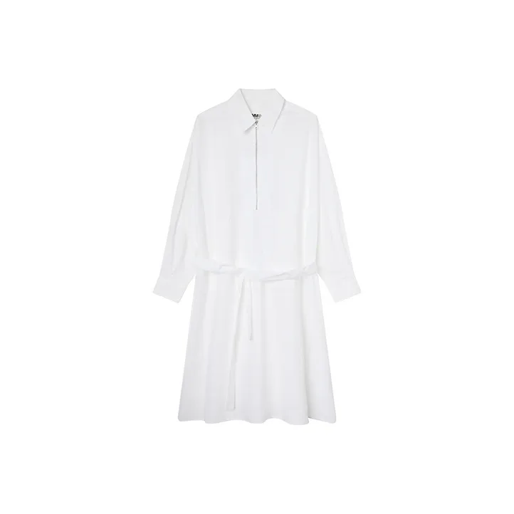 MM6 Maison Margiela Long Sleeved Dresses Women's White-0