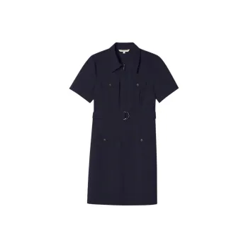 PSALTER Short Sleeved Dress Women's Navy Blue