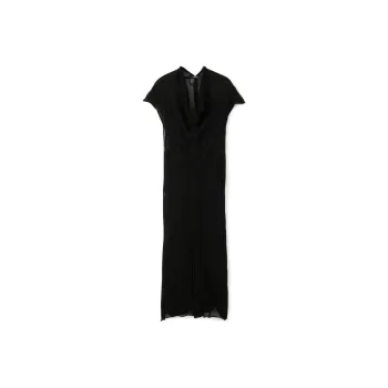 Yohji Yamamoto Short Sleeved Dresses Women's Black