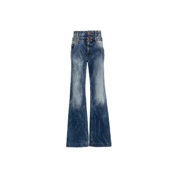 VERSACE JEANS COUTURE Double waist Wide leg Jeans