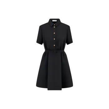 DIOR Short-Sleeved Dresses Women's Black