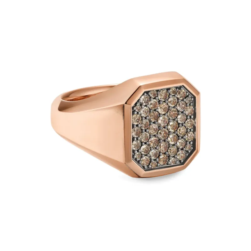 David Yurman 18K Rose Gold Streamline® Signet Ring-1