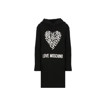 LOVE MOSCHINO Heart motif Hooded Dress