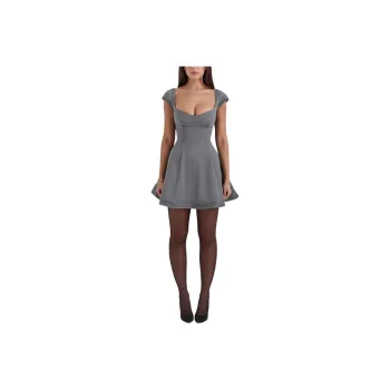 HOUSE OF CB Cheri Short Sleeved Dresses Women's GREY/Gray