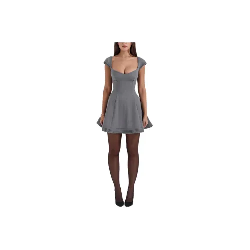 HOUSE OF CB Cheri Short Sleeved Dresses Women's GREY/Gray