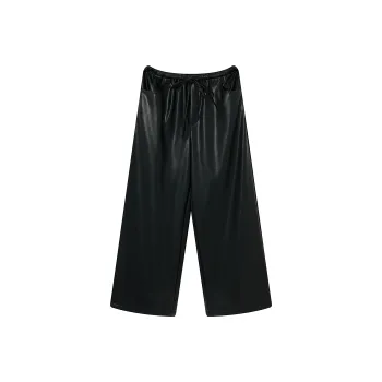 Ouyang Leather Pants Women's Black