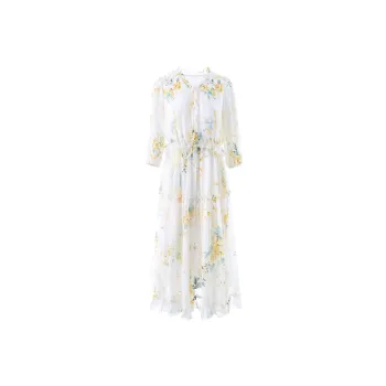 To The West Long-Sleeved Dresses Women's Beige