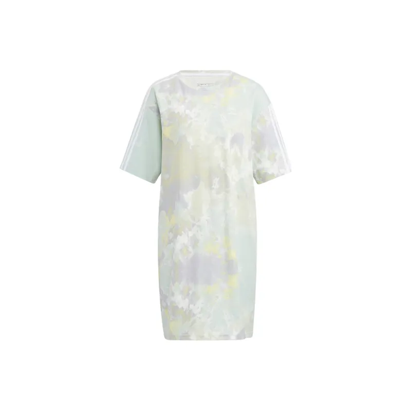 Adidas Neo Short Sleeved Dresses Women's Blue-0