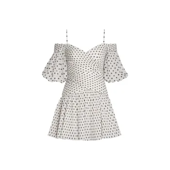Zimmermann Pleated Chiffon Minidress