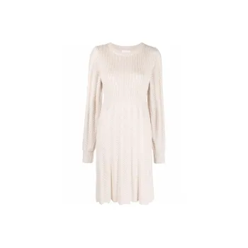 See By Chloe Long Sleeved Dresses Women's Beige