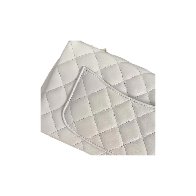 CHANEL Classic Flap CF Sheepskin Flap Bag, Shoulder Bag, Crossbody Bag Mini Women's Light Gray-3