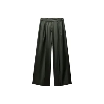 ZARA ZW Series Casual Pants Women's Army Green
