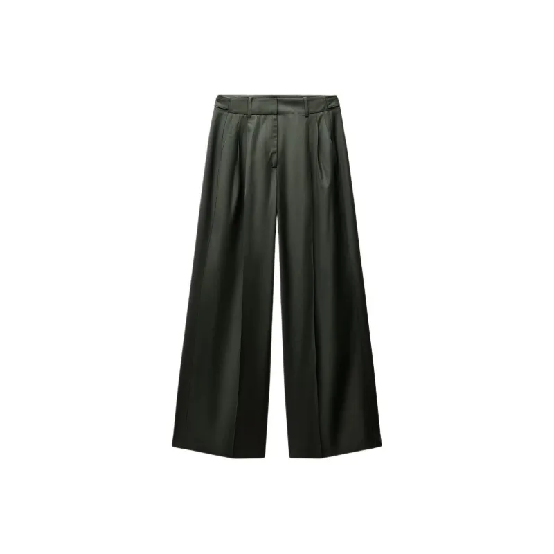 ZARA ZW Series Casual Pants Women's Army Green-0