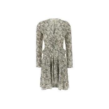 ISABEL MARANT All Over Floral Printed Long Sleeved Dress