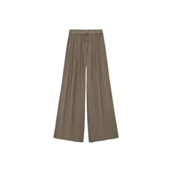 ZARA ZW Series Casual Pants Women's Brown/Dark Taupe