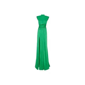 PHILIPP PLEIN Ruched-detail Satin Gown