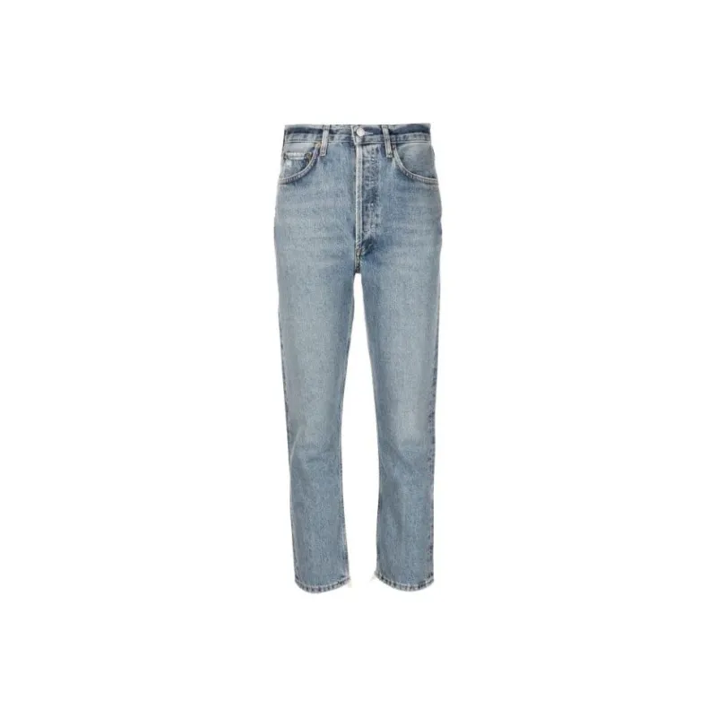 AGOLDE Riley High-waisted Cropped Jeans-0