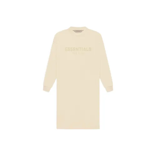 Fear Of God Essentials Women's L/S T shirt Dress Egg Shell