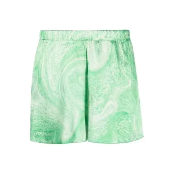 Opening Ceremony Marbled Print Elasticated Shorts