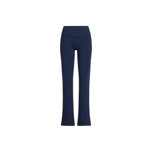 SKIMS SS25 COTTON JERSEY FOLDOVER PANT Casual Pants Women's NAVY/Marine Blue