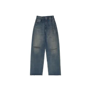 MM6 Maison Margiela Distressed Jeans Grey Blue