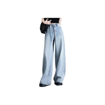 You Cow Me Pants Jeans Women's Light Blue