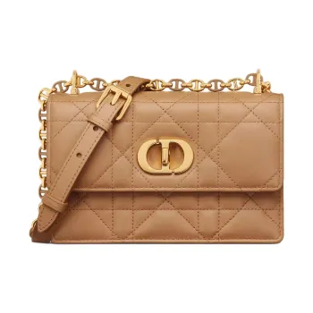 DIOR Miss Caro Sheepskin Crossbody Bag, Shoulder Bag Mini Women's Light Gold