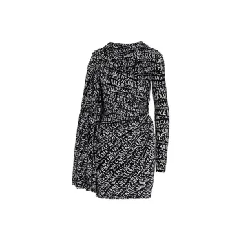 Balenciaga Long Sleeved Dresses Women's Black
