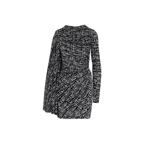 Balenciaga Long-Sleeved Dresses Women's Black
