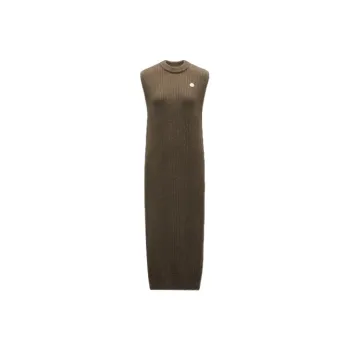 Moncler Sleeveless Dresses Women's Mud Brown