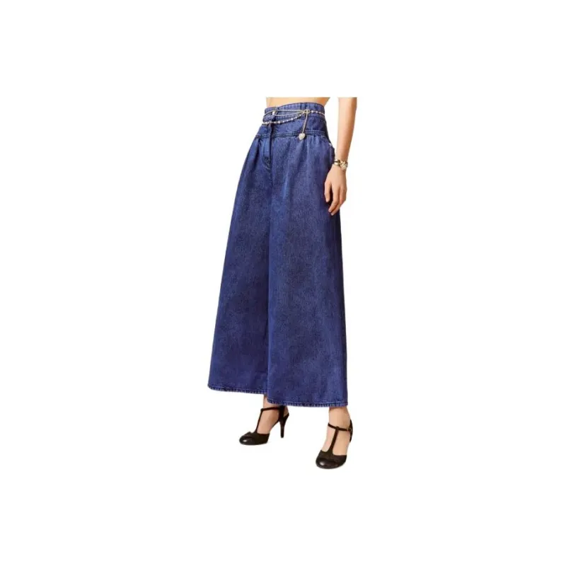 CHANEL Jeans Women's Blue-0