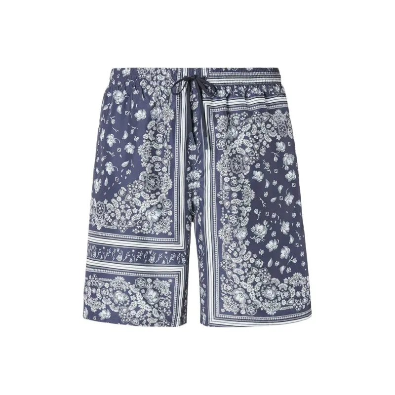 FENDI Bandana print Swim Shorts-0