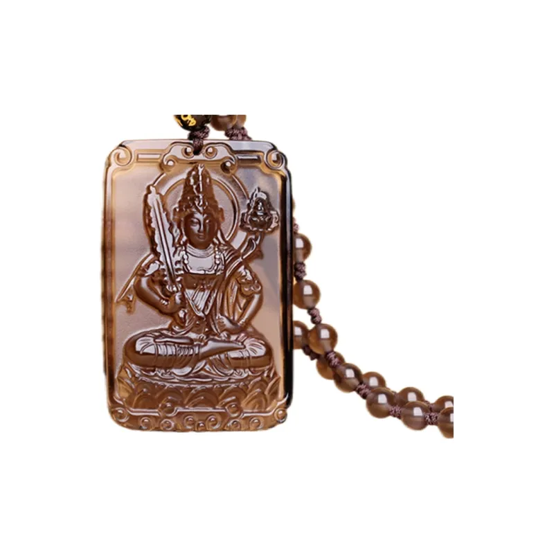 Liu Jinfu Obsidian Jade Necklaces Unisex-6