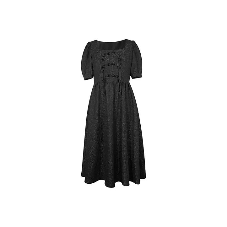 3COLOUR A-Line Skirt Dress Black-0