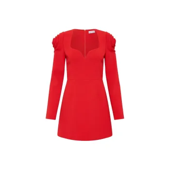 Rebecca Vallance Karina Floral-detailing Mini Dress