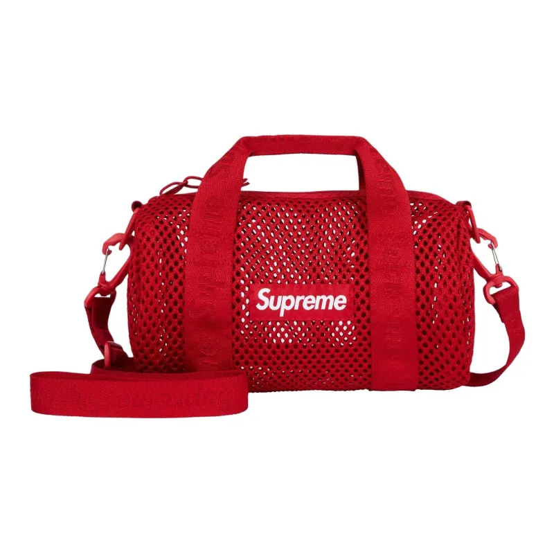 Supreme Polyester One Shoulder Handbag Mini Unisex Red-1