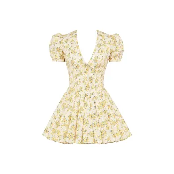 HOUSE OF CB IMANI Short Sleeved Dress Women's BUTTERCUP/Yellow