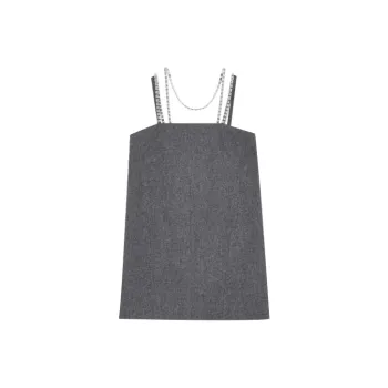 WE11DONE Sleeveless Dress Women's Gray