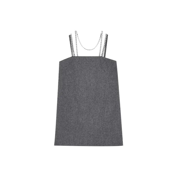 WE11DONE Sleeveless Dress Women's Gray-0