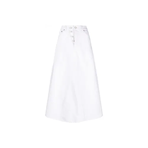 GANNI Double fly Denim Maxi Skirt