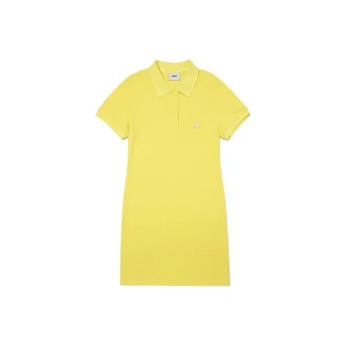 MLB Short Sleeved Dresses Women's Yellow