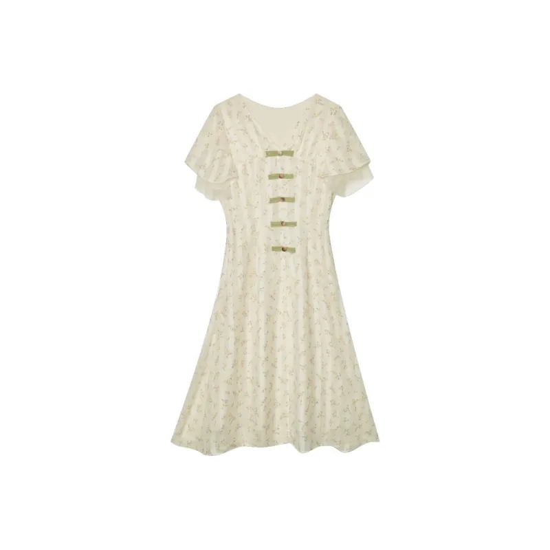 ANNECHEN Short Sleeved Dresses Women's-0