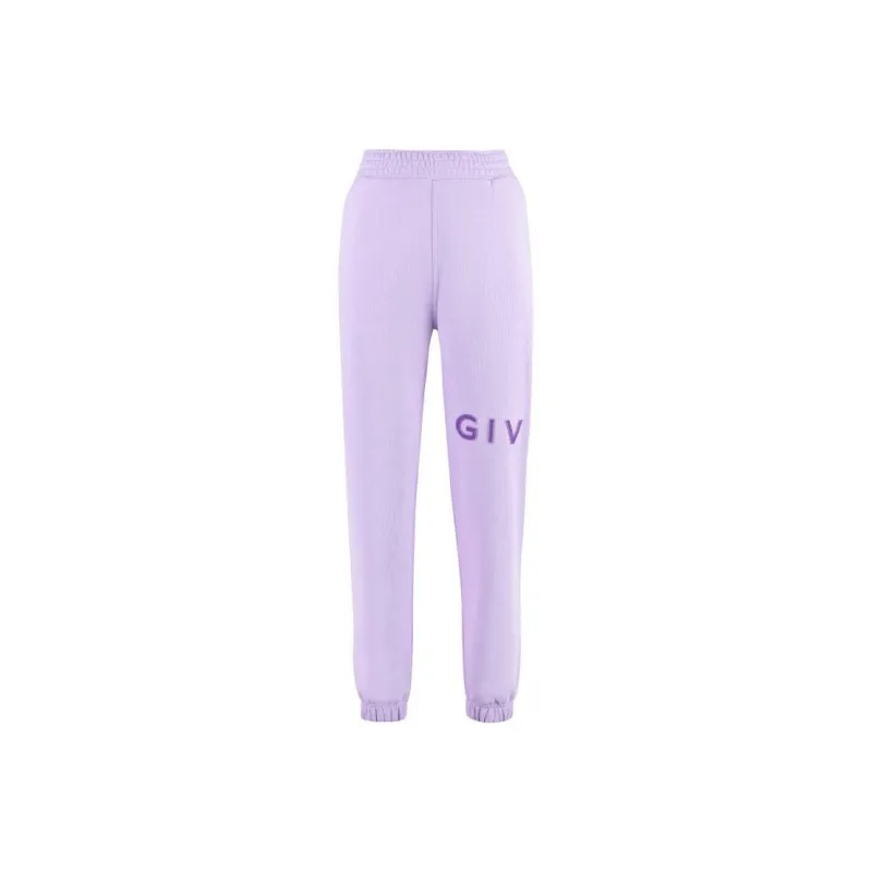 Givenchy Knitted Sweatpants Women's Light Purple-0