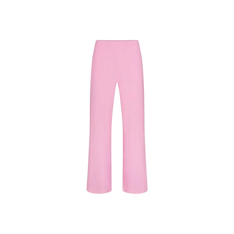 SKIMS Valentine's Day Collection SS25 SOFT LOUNGE LOOSE PANT Casual Pants Women's BUBBLE GUM/Bubble Gum Pink Color-0